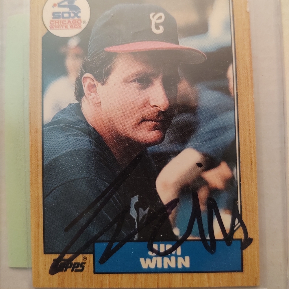 JIM  WINN AUTOGRAPHED Topps Traded